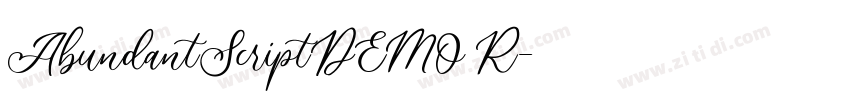 AbundantScriptDEMO R字体转换